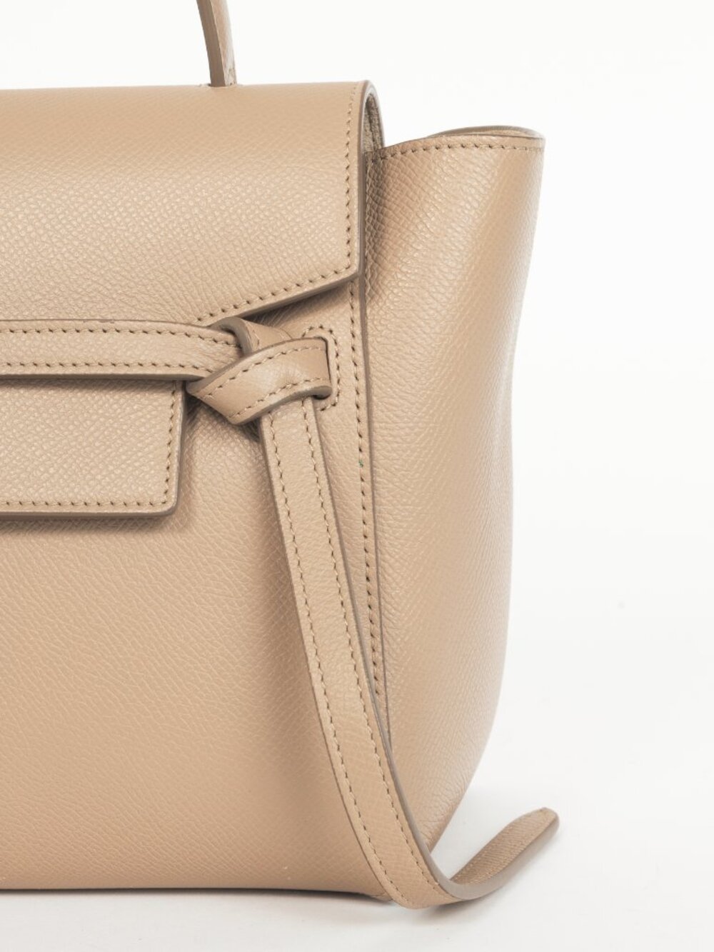 Celine Taupe Grained Calfskin Micro Belt Bag - Picture 8 of 14